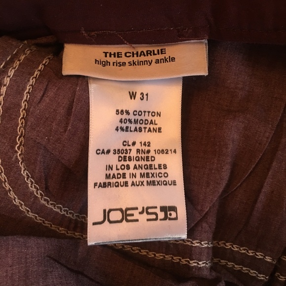 Host Pick! JOE'S JEANS "The Charlie" Coated Ankle Skinny Jeans - Size 31 - Picture 5 of 8